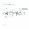 airvent SM 1000 surface mounted window vent cross section dimensions